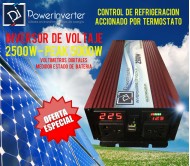 INVERSOR DE VOLTAJE 24VDC/220VAC 2500W MODIFICADA